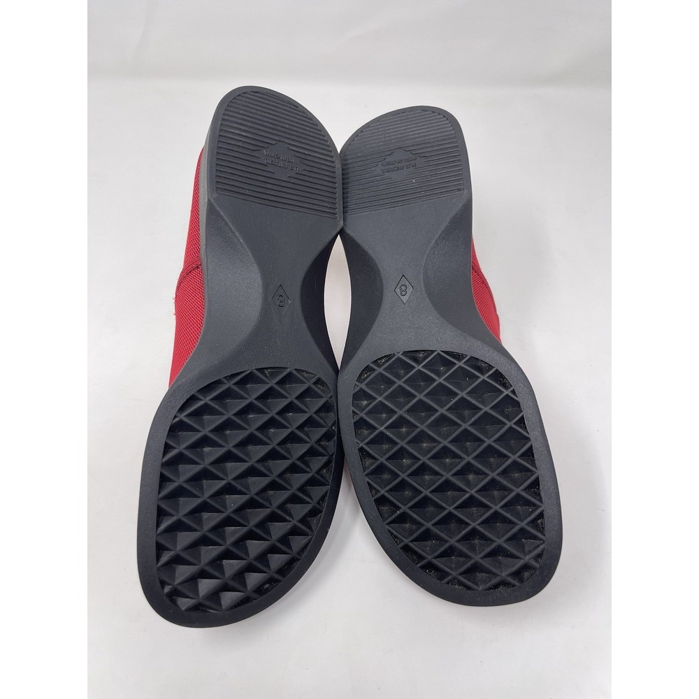 Vintage Aerosoles Main Stretch Red Slip On Shoes Womens Size 8B Comfort Casual - Picture 10 of 12
